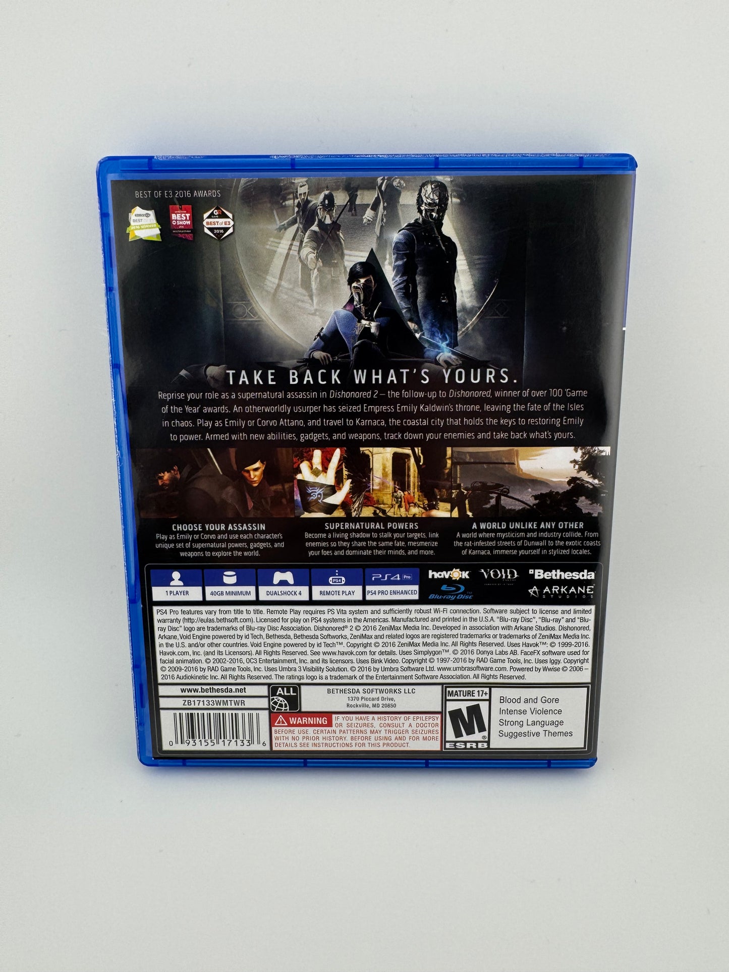 Dishonored 2 (Walmart Exclusive)